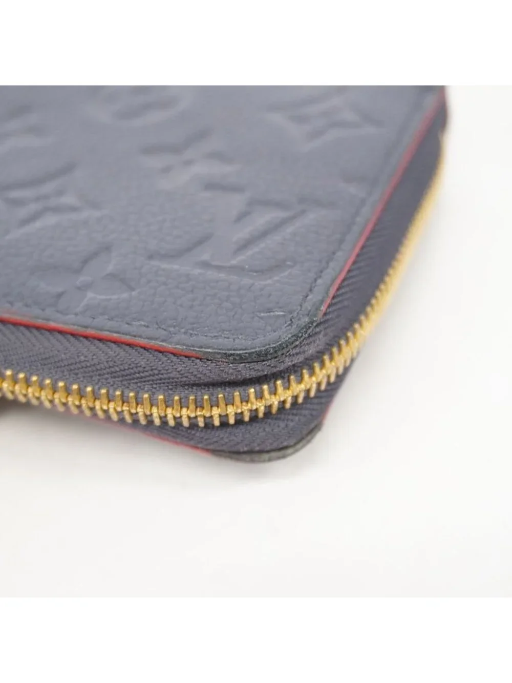Louis Vuitton Wallet Monogram Empreinte Zippy Marine Rouge
